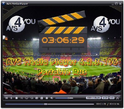 AVS Media Player 4.2.3.106 Final ML/Rus Portable